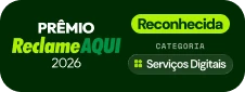Prêmio Reclame AQUI 2026 · Reconhecida · Categoria Serviços Digitais