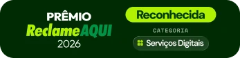 Prêmio Reclame AQUI 2026 · Reconhecida · Categoria Serviços Digitais